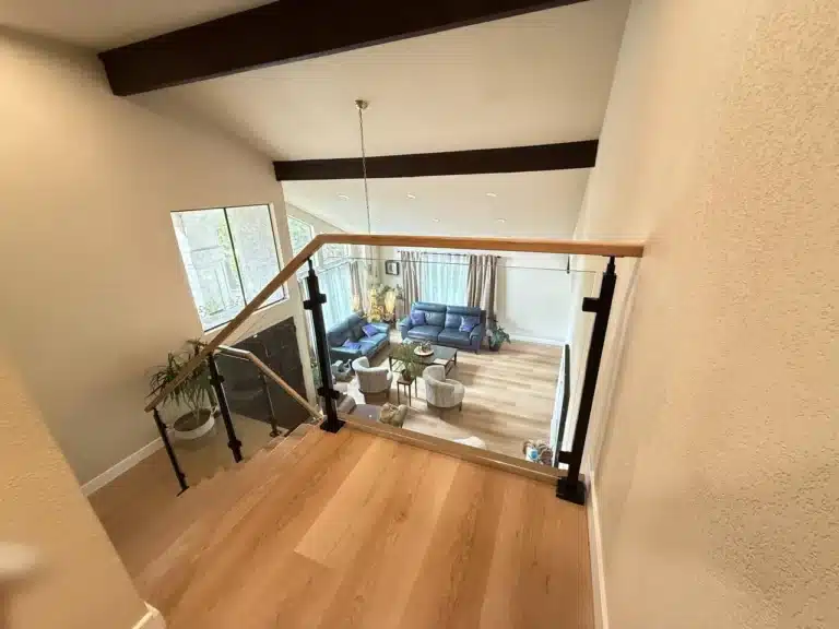 Black Post Glass Railing system