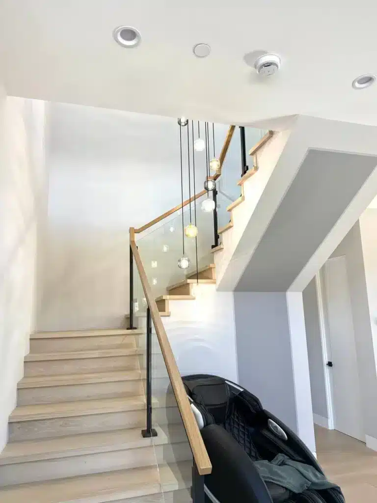 Black Post Glass Railing system