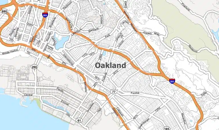Oakland map